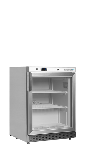 UF200SG-SS430, 120 l, -24 la -10, 1 usa de sticla incalzita cu balama, Statica, LED, 270 W, D Gama de congelatoare UFSG cu