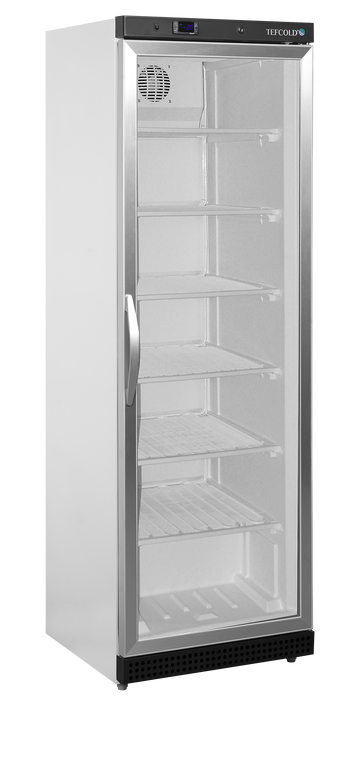 Congelator vertical usa sticla alb UF400G, 340 l, -24/-10C Tefcold – congelator vertical cu usa sticla pentru expunere produse congelate