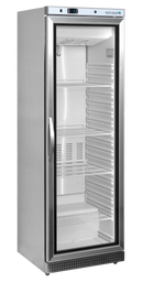 Congelator vertical usa sticla inox UF400GCPF, 340 l ventilat Tefcold – congelator vertical cu usa sticla pentru expunere produse congelate