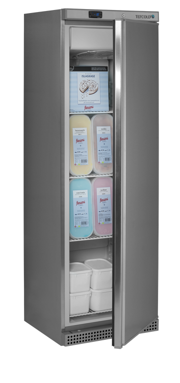 Congelator vertical inox UF400SSF vedere laterala Tefcold – congelator vertical inox pentru restaurant si bucatarie profesionala