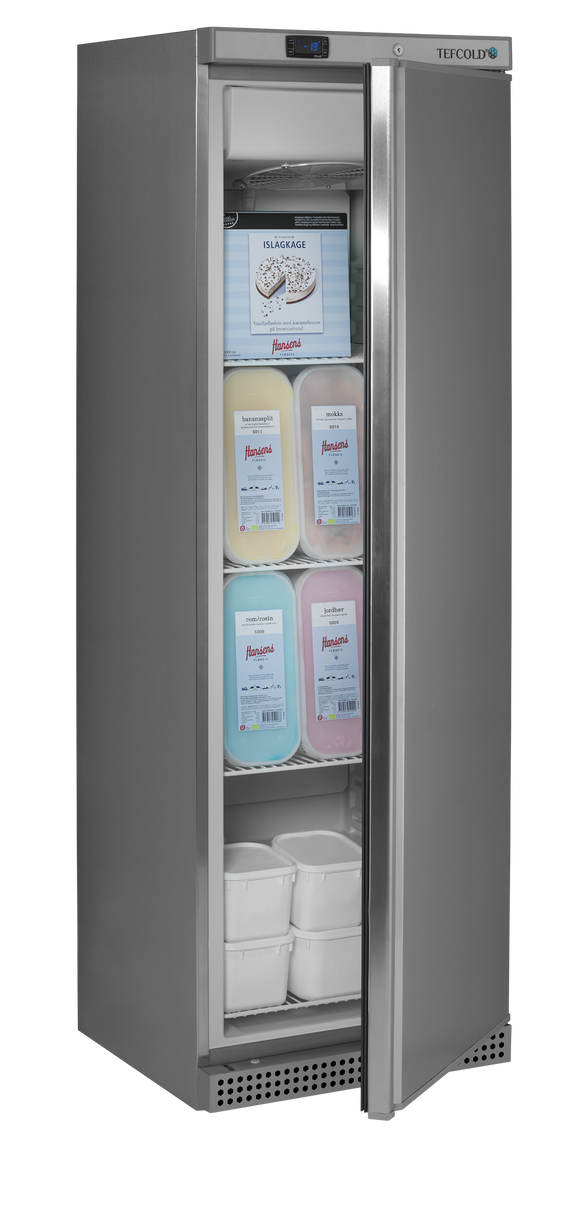 Congelator vertical inox UF400SSF vedere laterala Tefcold – congelator vertical inox pentru restaurant si bucatarie profesionala
