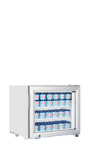 Congelator vertical usa sticla alb UF50G vedere laterala Tefcold – congelator vertical cu usa sticla pentru expunere produse congelate