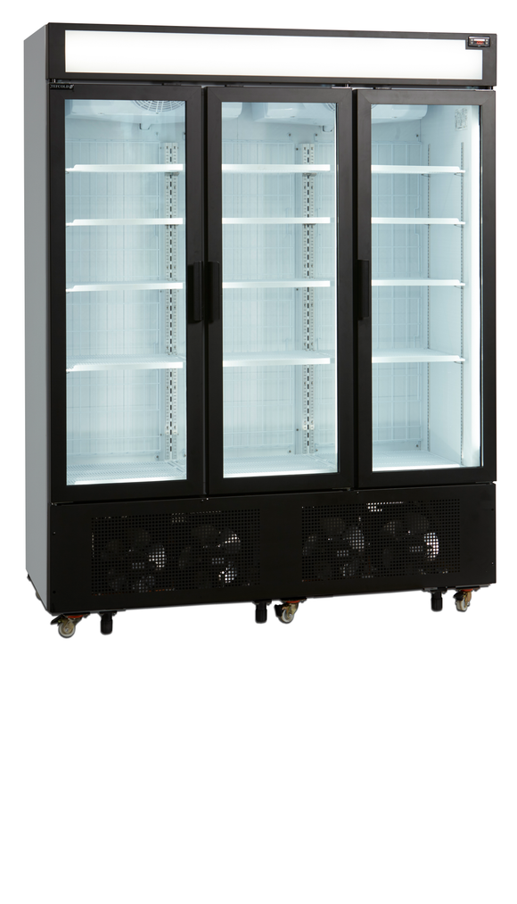 Congelator vertical usa sticla alb UFSC1600GCP, 891 l, -23/-18C, 3 usi Tefcold – congelator vertical cu usa sticla pentru expunere produse congelate