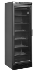 UFSC371G Black LH-Negru, 270 l, -24 la -14, 1 ușă din sticlă încălzită, Static, LED, 350 W, C