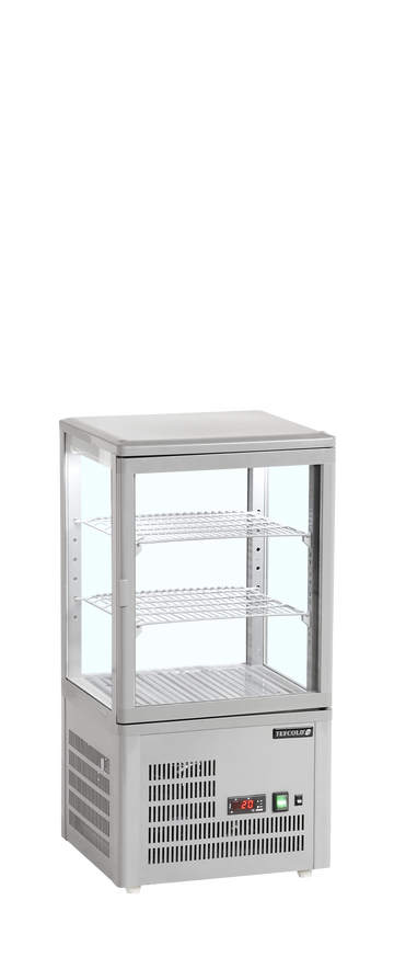 Racitor vertical expunere gri BC30CP, 58 l, +2/+12C, 1 usa sticla Tefcold – racitor vertical pentru expunere bauturi si produse impulsive la punct de vanzare
