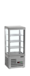 Racitor vertical expunere gri BC60CP, 78 l, +2/+12C, 1 usa sticla Tefcold – racitor vertical pentru expunere bauturi si produse impulsive la punct de vanzare