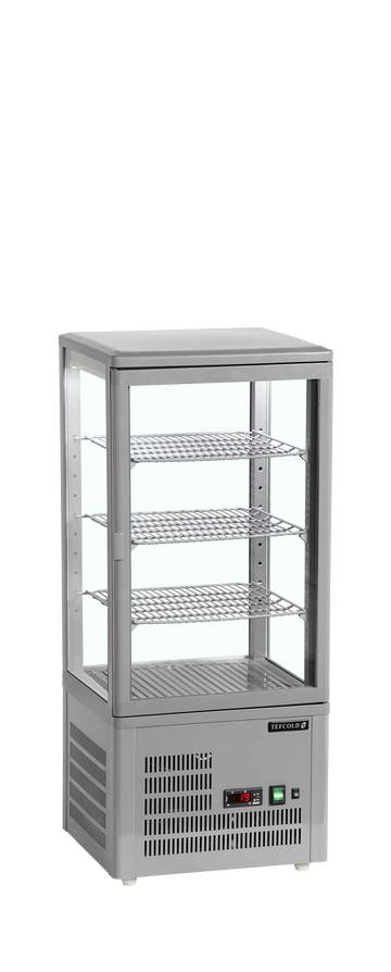 Racitor vertical expunere gri BC60CP, 78 l, +2/+12C, 1 usa sticla Tefcold – racitor vertical pentru expunere bauturi si produse impulsive la punct de vanzare