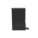Vitrina frigorifica pentru bar 0C 12C, 1 usa batanta, H 85 cm, 2 grilaje inox, negru