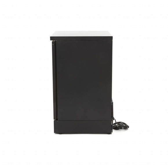 Vitrina frigorifica pentru bar 0C 12C, 1 usa batanta, H 85 cm, 2 grilaje inox, negru