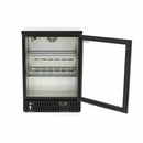 Vitrina frigorifica pentru bar 0C 12C, 1 usa batanta, H 85 cm, 2 grilaje inox, negru