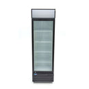 Vitrina refrigerata 0C 10C, 360 Litri, cu caseta luminoasa, 4 grilaje, racire ventilata