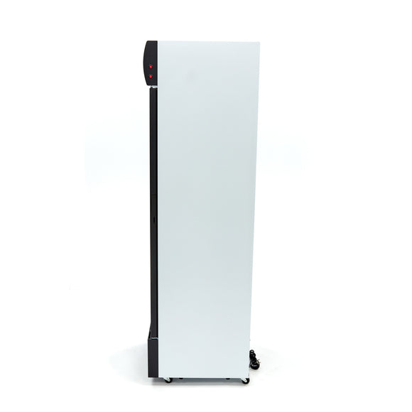 Vitrina refrigerata 0C 10C, 360 Litri, cu caseta luminoasa, 4 grilaje, racire ventilata