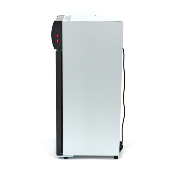 Vitrina refrigerata 0C 10C, 80 Litri, cu caseta luminoasa, 2 grilaje, racire ventilata