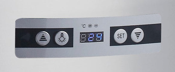 Vitrina refrigerata de banc 0C 12C, model rotund, racire ventilata, cap. 100 Litri, H 103 cm