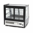Vitrina refrigerata de banc 0C 12C, model serlf service cu usi culisante in fataspate, iluminare, 2 polite, 125 Litri