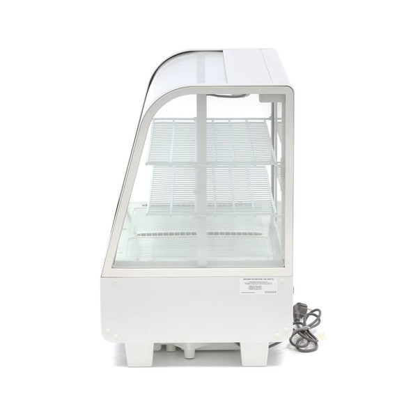 Vitrina refrigerata de banc 0C 12C, racire ventilata, iluminare LED, cap. 100 Litri, latime 68 cm, alb