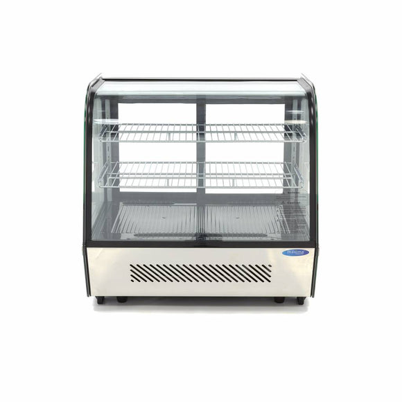 Vitrina refrigerata de banc 0C 12C, racire ventilata, iluminare LED, cap. 120 Litri, latime 70 cm