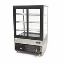 Vitrina refrigerata cofetarie 0C 12C, cu 3 polite sticla, refrigerare ventilata, latime 120 cm, 500 Litri
