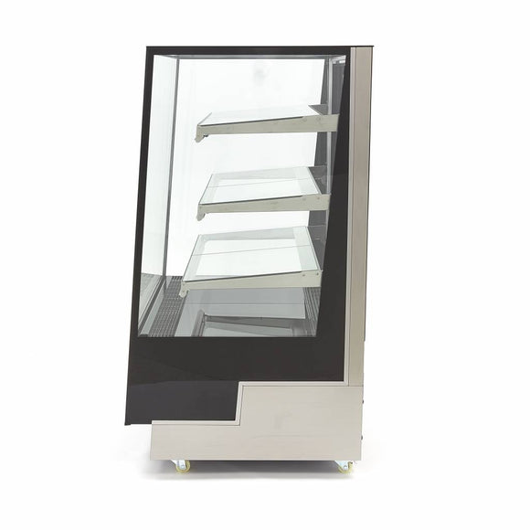 Vitrina refrigerata cofetarie 0C 12C, cu 3 polite sticla, refrigerare ventilata, latime 90 cm, 400 Litri