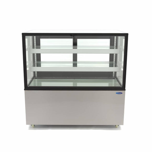 Vitrina refrigerata cofetarie 2C 8C, cu 2 polite sticla, refrigerare ventilata, latime 122 cm, 400 Litri