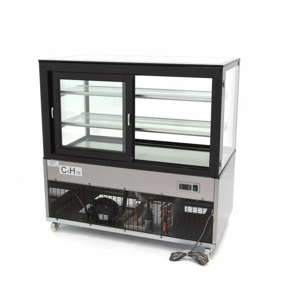 Vitrina refrigerata cofetarie 2C 8C, cu 2 polite sticla, refrigerare ventilata, latime 92 cm, 300 Litri