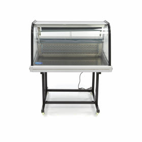 Vitrina refrigerata orizontala 2C 12C, cu cadru metalic, racire statica, 175 Litri 92 cm latime