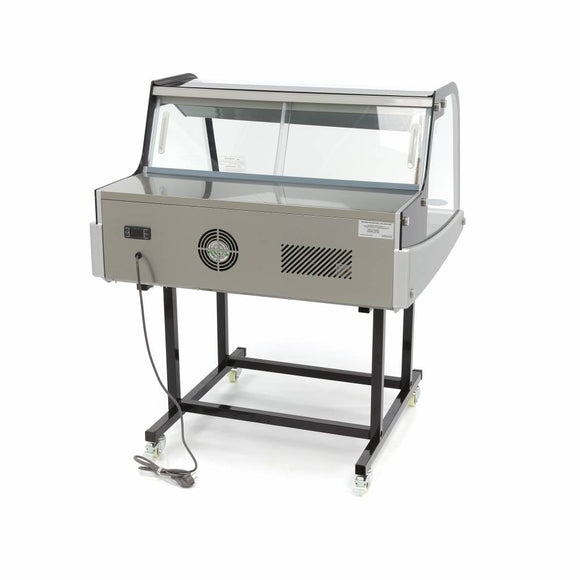 Vitrina refrigerata orizontala 2C 12C, cu cadru metalic, racire statica, 175 Litri 92 cm latime