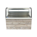 Vitrina refrigerata orizontala 2C 12C, cu cadru metalic, racire statica, 255 Litri 175 cm latime