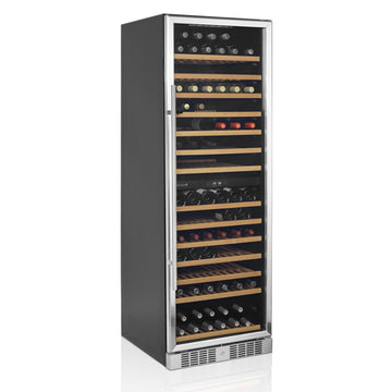 Vitrina expunere vin, 2 zone temperatura, capacitate 163 sticle Tefcold – vitrină răcitor vin cu zone de temperatură separate pentru restaurant și wine bar