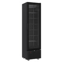 Vitrina frigorifica verticala, 221 Litri, racire statica, iluminare LED, culoare neagra