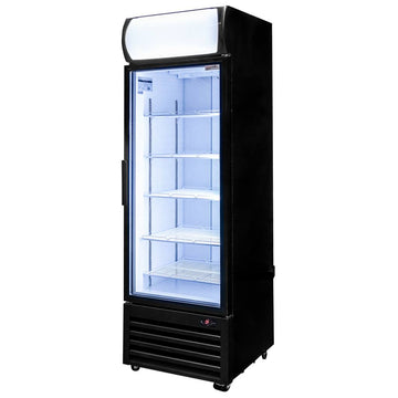 Vitrina frigorifica 1 usa 370L RICO i61 iluminare LED plafon superior publicitar iluminat Dulap frigorific cu 1 usa