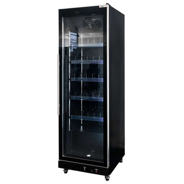 Vitrina frigorifica 1-usa 600L DIEGO R62 Prestige black iluminare LED