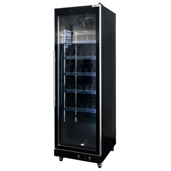 Vitrina frigorifica 1-usa 600L DIEGO R62 Prestige black iluminare LED