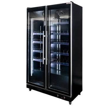 Vitrina frigorifica 2 usi 800L DIEGO R112 Prestige black iluminare LED