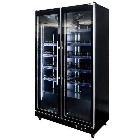 Vitrina frigorifica 2 usi 800L DIEGO R112 Prestige black iluminare LED