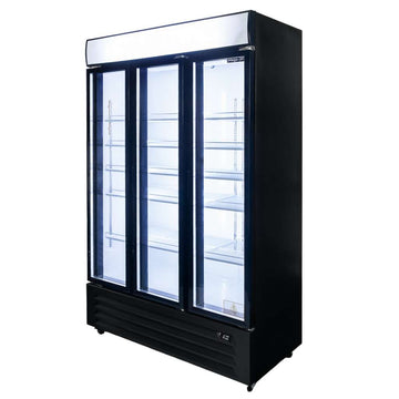 Vitrina frigorifica 3 usi 760L RICO S120 iluminare LED plafon superior publicitar iluminat