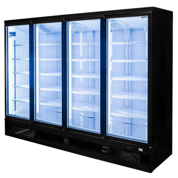 Vitrina frigorifica 4 usi 2248L DIEGO i250 iluminare LED Dulap frigorific vitrat cu 4