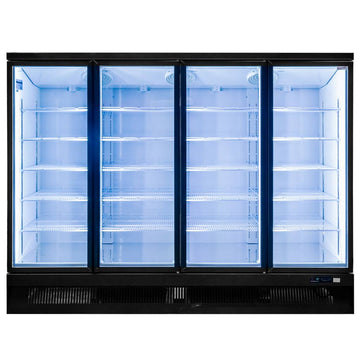 Vitrina frigorifica 4 usi 2248L DIEGO i250 iluminare LED Dulap frigorific vitrat cu 4