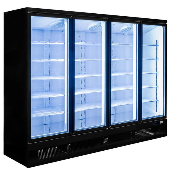 Vitrina frigorifica 4 usi 2248L DIEGO i250 iluminare LED Dulap frigorific vitrat cu 4