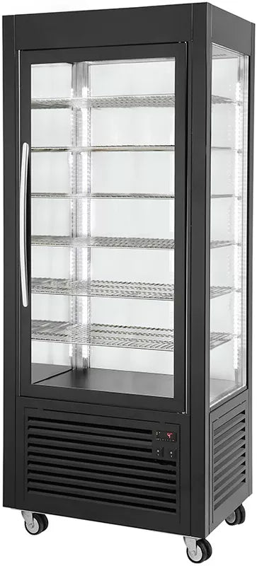 Vitrina frigorifica de congelare cu ventilatie negativa, cu rafturi fixe, capacitate 480L, putere 0,80 kW