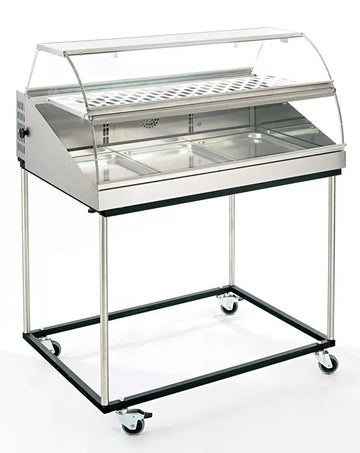 Vitrina frigorifica cu ventilatie - capacitate 3 x 11GN, 500W, dimensiuni 1000x900x475mm