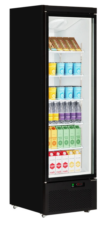 Vitrina frigorifica verticala, -1/+10°C, 614 litri, clasa energetica B Tefcold – vitrină frigorifică pentru expunere produse în magazine și HoReCa