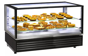 Vitrina incalzita cu ventilatie, model cu 2 grile, putere 3kW