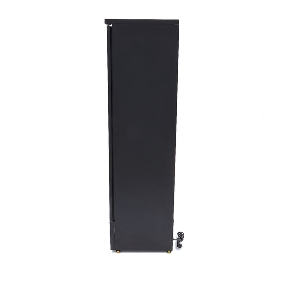 Vitrina refrigerata 0C 12C, 342 Litri, 5 grilaje, racire ventilata, negru