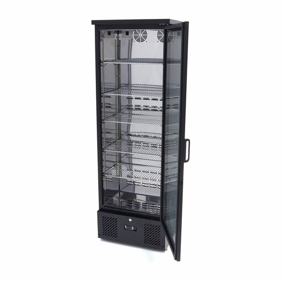 Vitrina refrigerata 0C 12C, 342 Litri, 5 grilaje, racire ventilata, negru