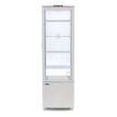 Vitrina refrigerata, 235 Litri, cu iluminare, H 170 cm, alb