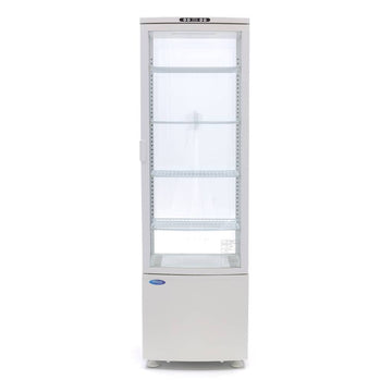 Vitrina refrigerata, 235 Litri, cu iluminare, H 170 cm, alb