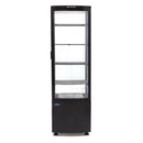 Vitrina refrigerata, 235 Litri, cu iluminare, H 170 cm, negru