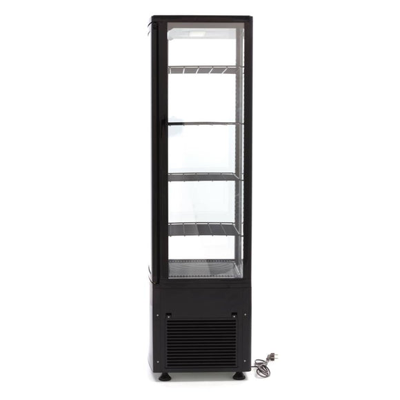 Vitrina refrigerata, 235 Litri, cu iluminare, H 170 cm, negru