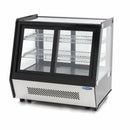 Vitrina refrigerata de banc 0C 12C, model serlf service cu usi culisante in fataspate, iluminare, 2 polite, 125 Litri